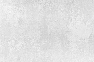 Light gray uneven grungy grainy background. Painted crumbling concrete solid faded rustic panel.Small grunge flaked splitted scratches.Peeled gypsum, irregular loft speckled cover of 3D minimal design
