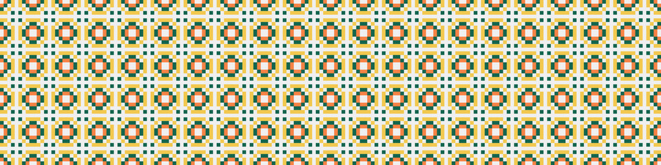 Abstract Cross Pattern Dots Logo generative computational art illustration