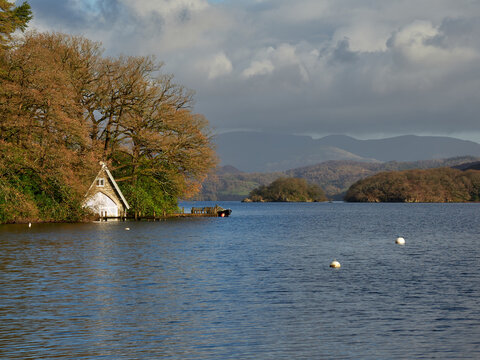 Coniston Boathouse, in the English Lake District