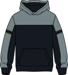 kids flat sketch sweatshirt design.