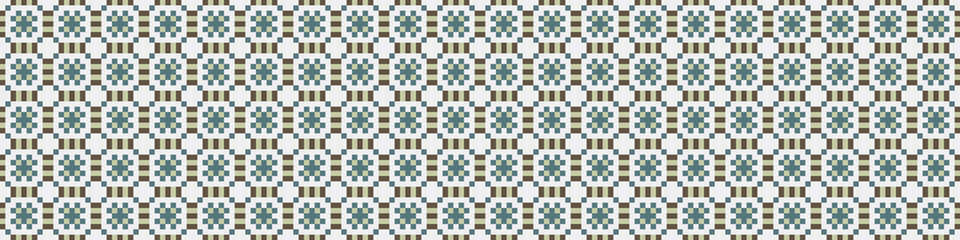 Fototapeta premium Abstract Cross Pattern Dots Logo generative computational art illustration