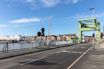 bascule bridge in Cuxhaven, Germany