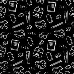 seamless pattern back to school