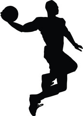 the basketball player with the ball