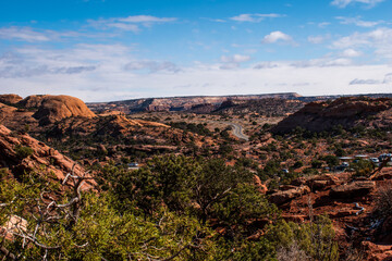 Zion rocky landscape during the day
