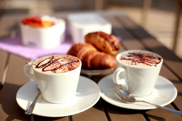 cup of cappuccino