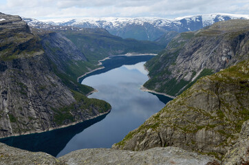 Norway fjords and mountains