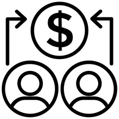 
A hierarchical structure of a company
