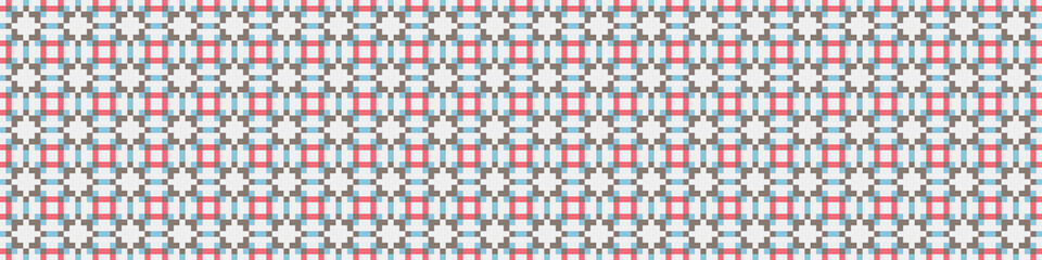 Fototapeta premium Abstract Cross Pattern Dots Logo generative computational art illustration