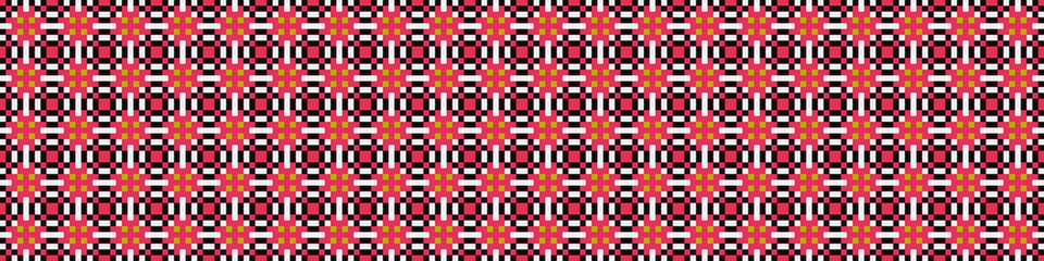 Abstract Cross Pattern Dots Logo generative computational art illustration