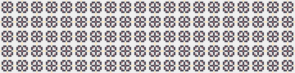 Fototapeta premium Abstract Cross Pattern Dots Logo generative computational art illustration