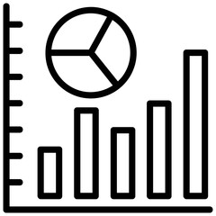 Bar‌ ‌chart‌ ‌and‌ ‌line‌ ‌graph‌ ‌analysis,‌ ‌graph‌ ‌report‌ ‌line‌ ‌icon‌ ‌
