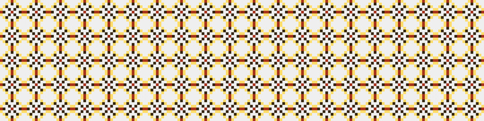 Fototapeta premium Abstract Cross Pattern Dots Logo generative computational art illustration