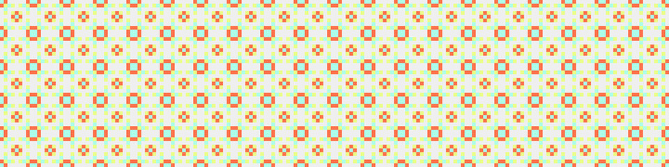 Fototapeta premium Abstract Cross Pattern Dots Logo generative computational art illustration