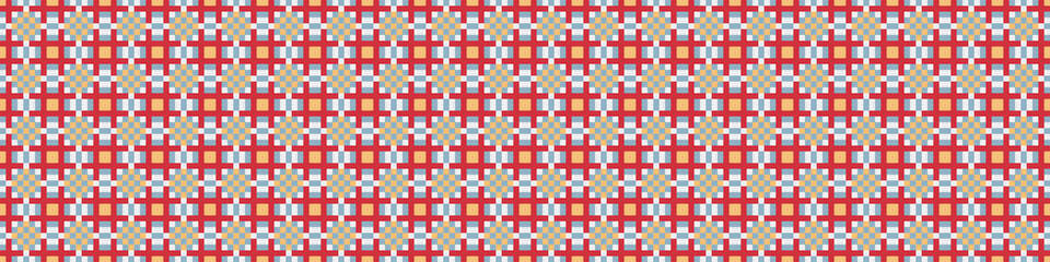 Fototapeta premium Abstract Cross Pattern Dots Logo generative computational art illustration