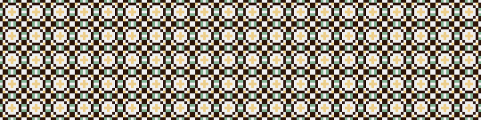 Abstract Cross Pattern Dots Logo generative computational art illustration