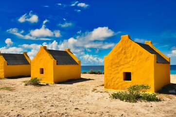 
slave houses on the beach