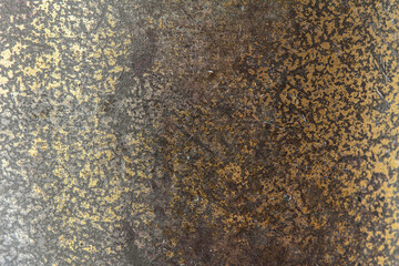 Close up of old faded metal