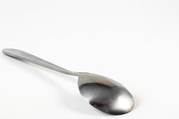 Close up of metal spoon