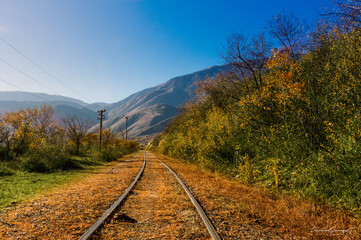 railway in the mountains