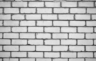 Gray and white brick wall. Background.