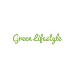''Green Life'' Eco Message/Quote Lettering