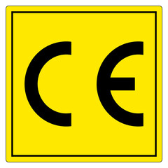 CE Mark Symbol Sign, Vector Illustration, Isolate On White Background Label .EPS10 - obrazy, fototapety, plakaty