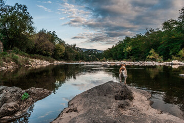 Contemplando el paisaje