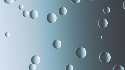 water drops on glass macro 3d render