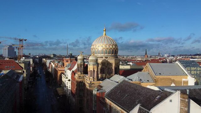 New Synagogue in Berlin, aerial