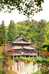 秋の福島県会津柳津、福満虚空蔵尊圓蔵寺