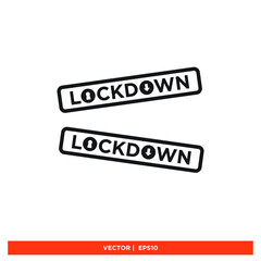 Icon vector graphic of lockdown, city, area, good for template