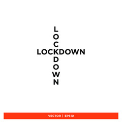 Icon vector graphic of lockdown, city, area, good for template
