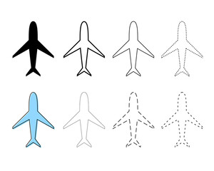 Airplane illustration material / vector