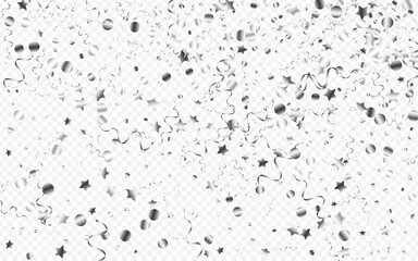 Silver Spiral Christmas Vector Transparent 