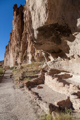 Carved Cave Dwellings at Bandelier National Monument