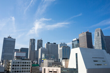Fototapeta na wymiar 東京新宿の高層ビルの風景