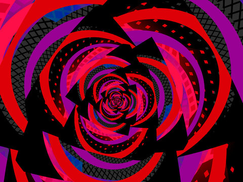 espiral fractal pixeles