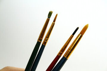 Close up of brush texture