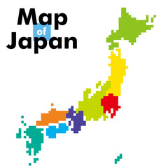 神奈川県の詳細地図関東地方 都道府県別ドット表現の地図のイラスト ベクターデータjapan Prefecture Map Wall Mural Globeds