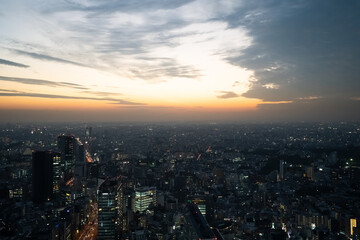 Fototapeta premium 夕焼けの展望