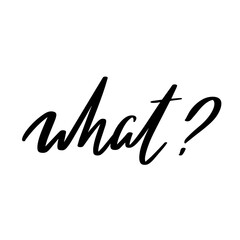 Vector hand drawn lettering isolated. Template for card, poster, banner, print for t-shirt, pin, badge, patch.