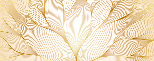 Abstract wavy pattern. Hand drawing style on floral theme. Vintage vector lineart. The motifs of art Deco.