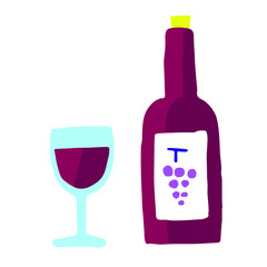 ワインのイラスト素材