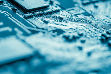 Abstract,close up of Mainboard Electronic background.
(logic board,cpu motherboard,circuit,system board,mobo)