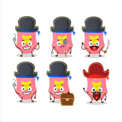 Cartoon character of baby swimsuit with various pirates emoticons