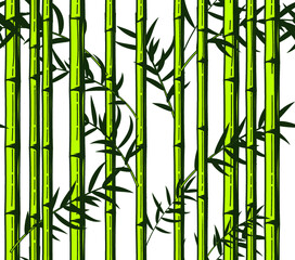 Bamboo stems, seamless pattern, tropical plant, fabric textures, vector illustration. Design for web and mobile app.