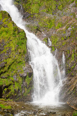 waterfall in the mountains