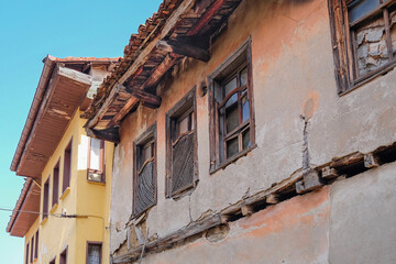 historic houses in cumalikizik, old village, bursa, turkey