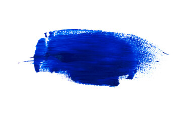 Abstract blue wave brush stroke isolated on white background
